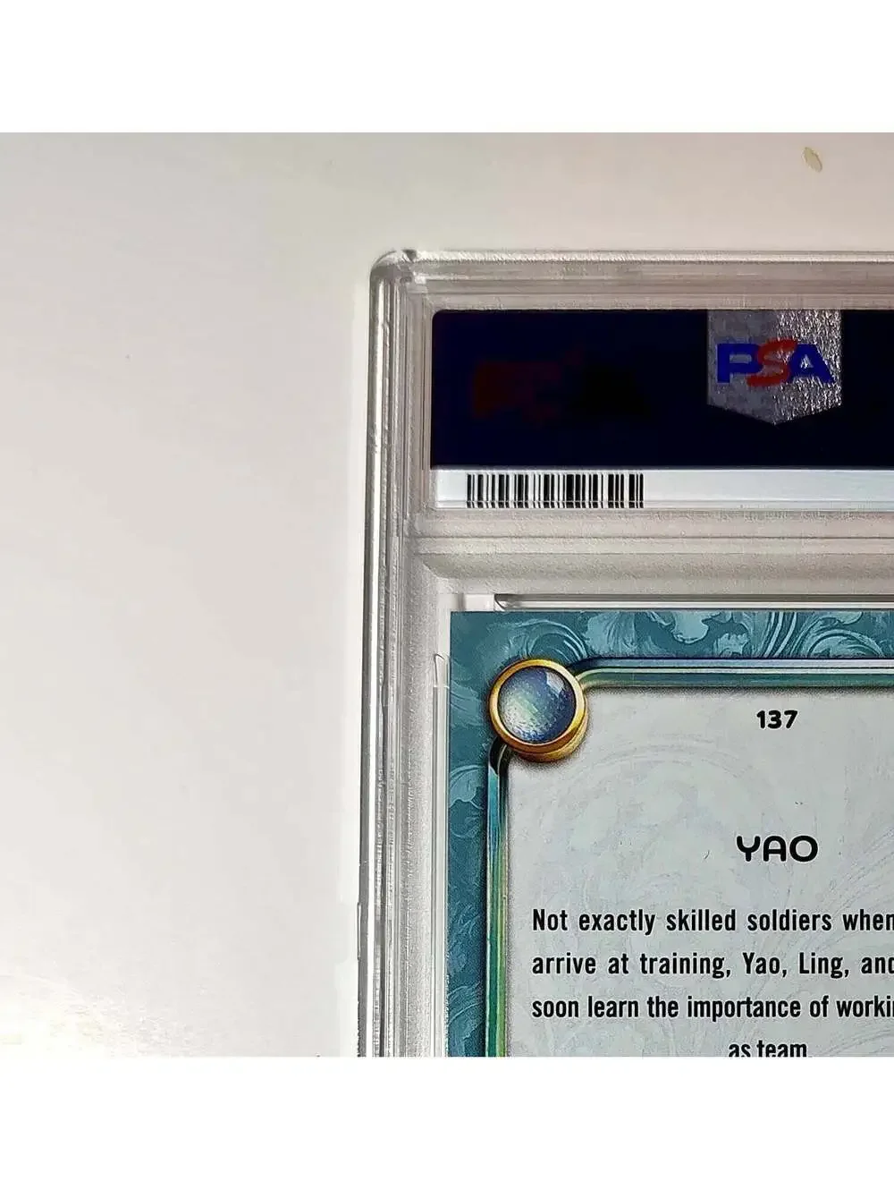 Yao 2025 Topps Disney Wonder #137 Diamond Card Mulan PSA 7